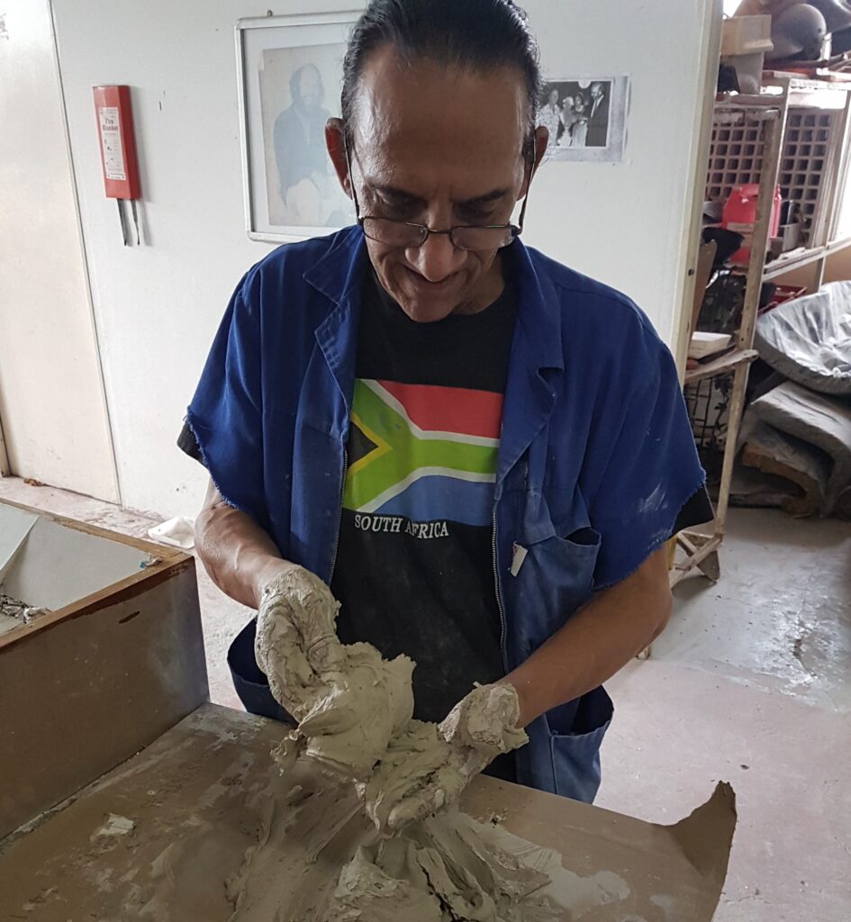 Andre pretorius, 3d artist, at work creating art